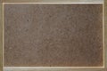 Plywood, hardboard texture background with wooden frame border,