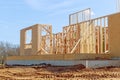 plywood house frame Royalty Free Stock Photo