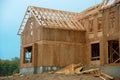 plywood house rafters Royalty Free Stock Photo