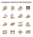 Plywood production icon