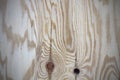 Plywood texture with gnarl and natural wood pattern. Royalty Free Stock Photo