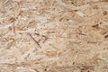 Plywood texture, osb board closeup - construction background Royalty Free Stock Photo