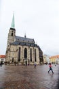 PLZEN, CZECH REPUBLIC - JUNE 5: Cathedral of St. Bartholomew on the Republic square