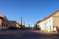 View of famous Pilsner Urquell Brewery during sunset. Pilsen town is known as the birthplace of the Pilsener beer style