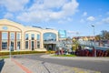 Plzen, Czech Republic - Oct 28, 2019: The main building of Techmania Science Center in Pilsen, Czechia. Exhibition made to educate Royalty Free Stock Photo