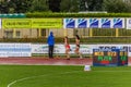 PLZEN, CZECHIA - AUGUST 28, 2021: Runners at the Czech Athletics Championships under 22 years at the Athletic