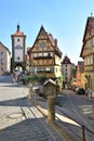 The PLÃâNLEIN view in Rothenburg, Germany