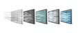 PM 2.5 air filteration and virus protection, 5 layers filter, vector illustration Royalty Free Stock Photo