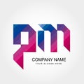 PM Letter Logo Design