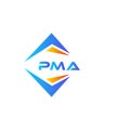 PMA abstract technology logo design on white background. PMA creative initials letter logo concept