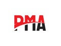PMA Letter Initial Logo Design Vector Illustration