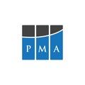 PMA letter logo design on WHITE background. PMA creative initials letter logo concept. PMA letter design.PMA letter logo design on