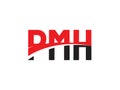 PMH Letter Initial Logo Design Vector Illustration Royalty Free Stock Photo