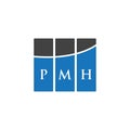 PMH letter logo design on WHITE background. PMH creative initials letter logo concept. PMH letter design.PMH letter logo design on Royalty Free Stock Photo