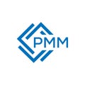 PMM letter logo design on white background. PMM creative circle letter logo Royalty Free Stock Photo