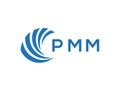 PMM letter logo design on white background. PMM creative circle letter logo concept. PMM letter design Royalty Free Stock Photo