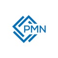 PMN letter logo design on white background. PMN creative circle letter logo Royalty Free Stock Photo