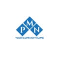 PMN letter logo design on WHITE background. PMN creative initials letter logo concept. Royalty Free Stock Photo