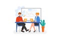 Business training Vector Illustration concept. Royalty Free Stock Photo