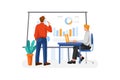 Business training Vector Illustration concept. Royalty Free Stock Photo