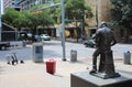 PNC Plaza, Willie Nelson statue, Austin Texas, USA