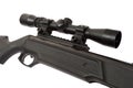 Pneumatic air rifle with optical sight Royalty Free Stock Photo