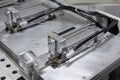 Pneumatic cylinder setup on machine