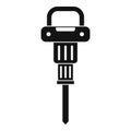 Pneumatic hammer icon simple