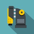 Pneumatic hammer machine icon, flat style Royalty Free Stock Photo
