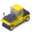 Pneumatic road compactor icon