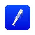 Pneumatic screwdriver icon digital blue