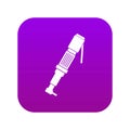 Pneumatic screwdriver icon digital purple