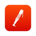 Pneumatic screwdriver icon digital red