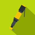 Pneumatic screwdriver icon, flat style