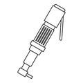 Pneumatic screwdriver icon outline