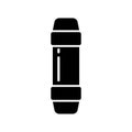 Pneumatic tube silhouette icon