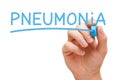 Pneumonia Handwritten With Blue Marker Royalty Free Stock Photo