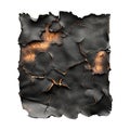PNG Burned Piece of Paper on Transparent Background - Ai Generated Royalty Free Stock Photo