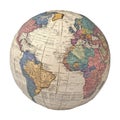 PNG Earth Globe Made of Newspaper on Transparent Background - Ai Generated Royalty Free Stock Photo