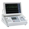 PNG of an ECG machine used for heart monitoring against transparent background