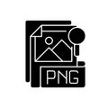 PNG file black glyph icon