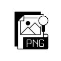 PNG file black linear icon Royalty Free Stock Photo