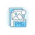 PNG file blue RGB color icon Royalty Free Stock Photo