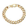 PNG Gold Link Chain Bracelets on Transparent Background - Ai Generated Royalty Free Stock Photo