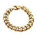 PNG Gold Link Chain Bracelets on Transparent Background - Ai Generated Royalty Free Stock Photo