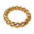 PNG Gold Link Chain Bracelets on Transparent Background - Ai Generated Royalty Free Stock Photo