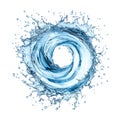 PNG Round Water Splash on Transparent Background - Ai Generated Royalty Free Stock Photo