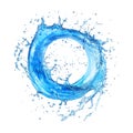 PNG Round Water Splash on Transparent Background - Ai Generated Royalty Free Stock Photo