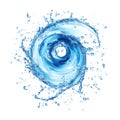 PNG Round Water Splash on Transparent Background - Ai Generated Royalty Free Stock Photo