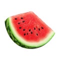 PNG Slice of Watermelon on Transparent Background - Ai Generated Royalty Free Stock Photo